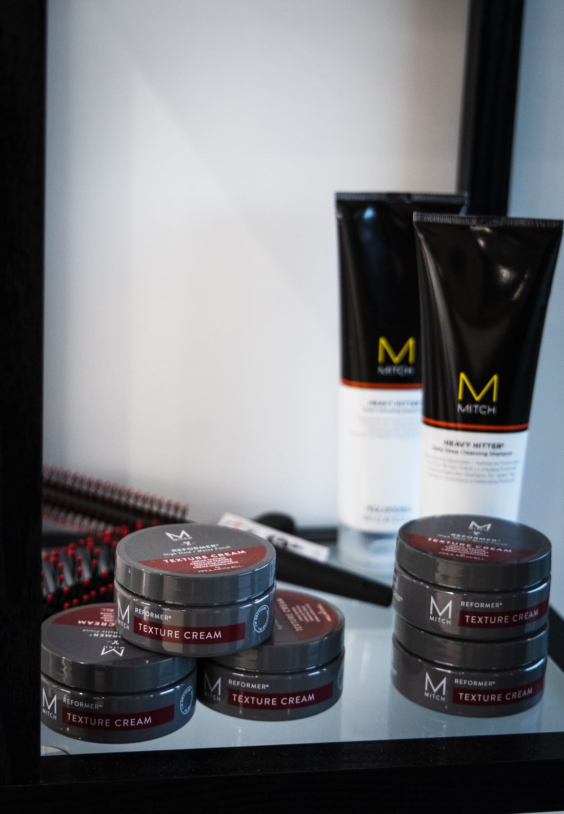 Styling products on the shelf at BLEND