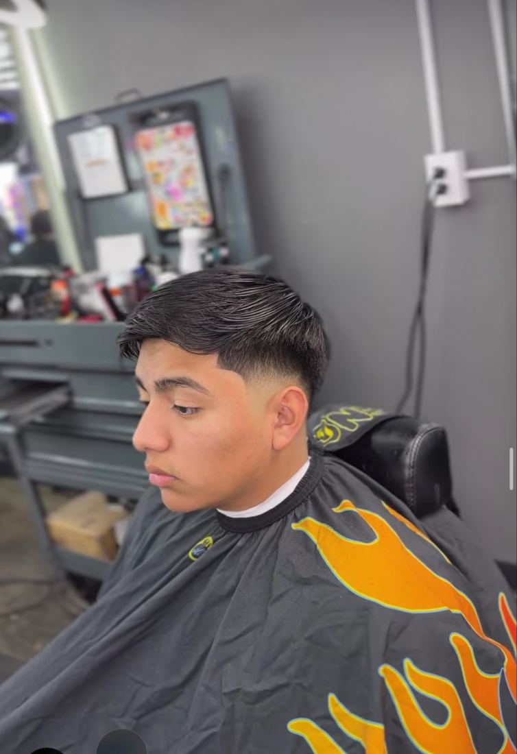 Sharp taper on a young client
