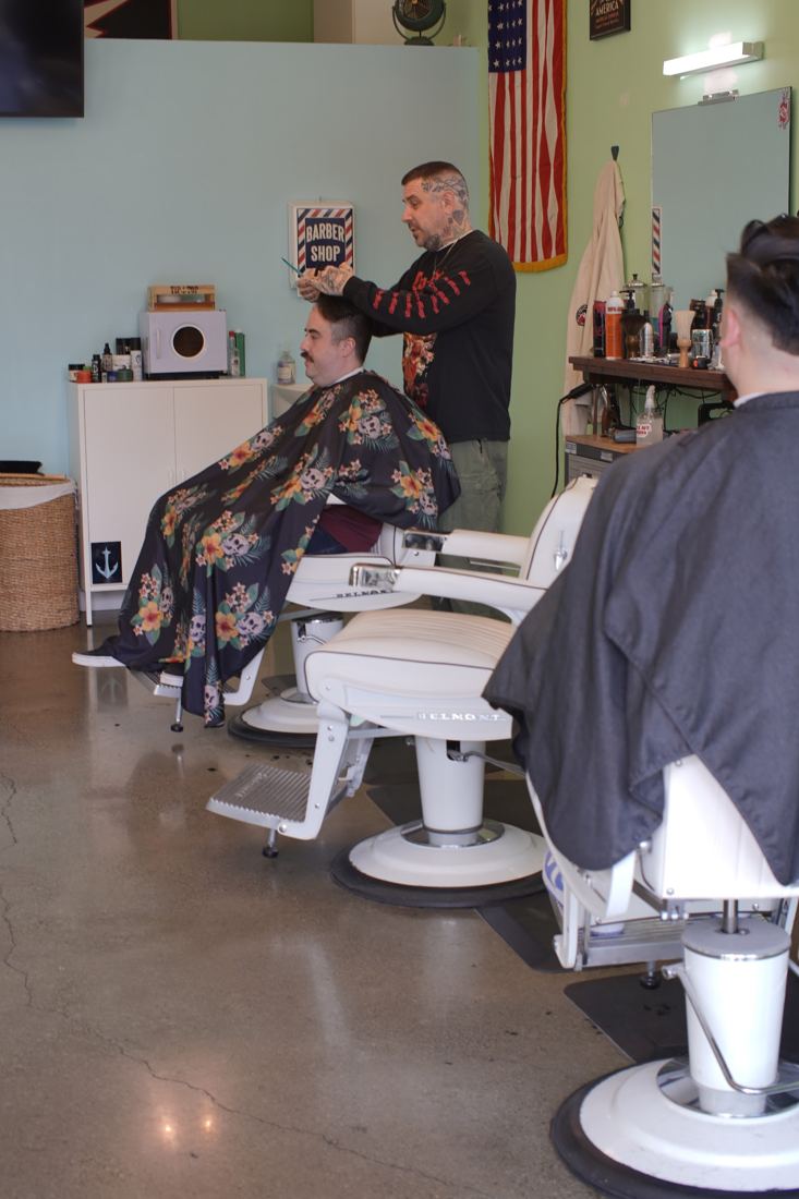 A cut in progress on the shop floor