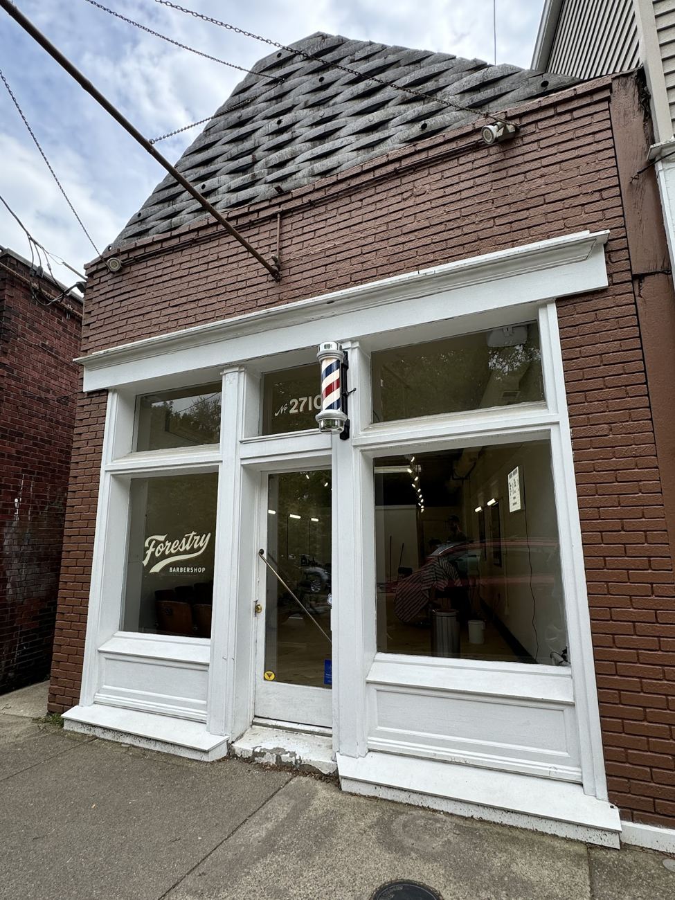 The Forestry Barbershop storefront