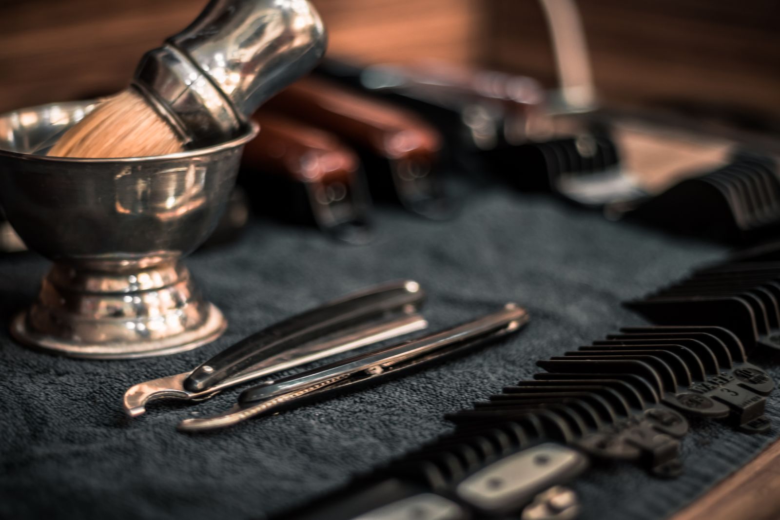 Barber at work