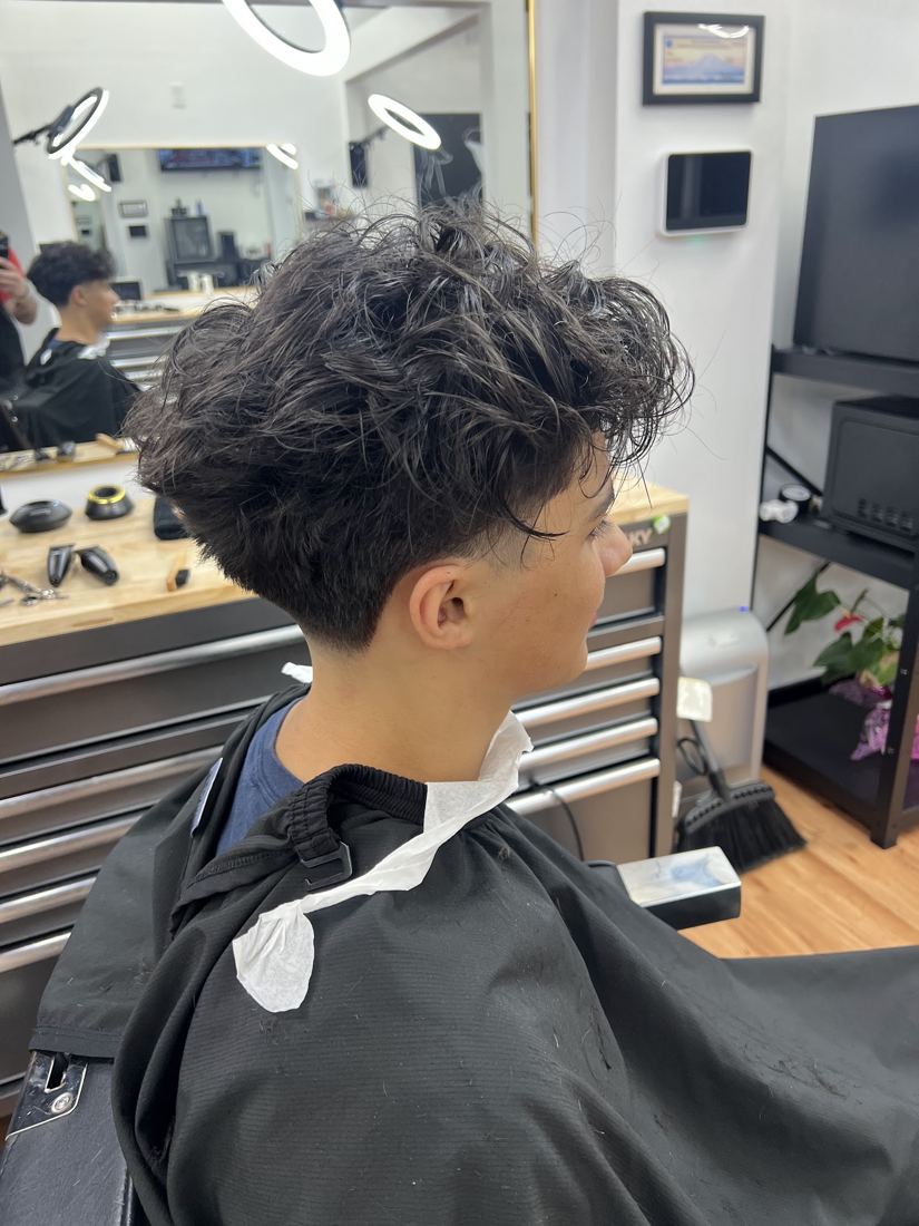 Curly top shaped and finished