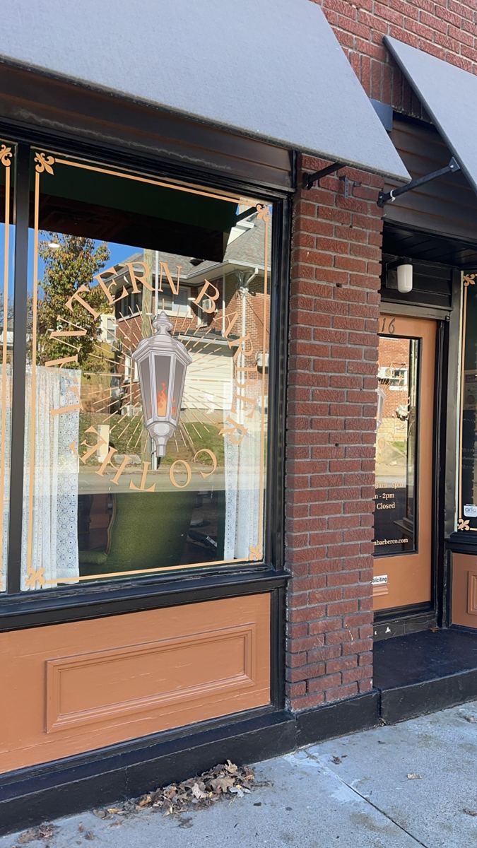 The Lantern Barber Co. storefront on Bardstown Rd