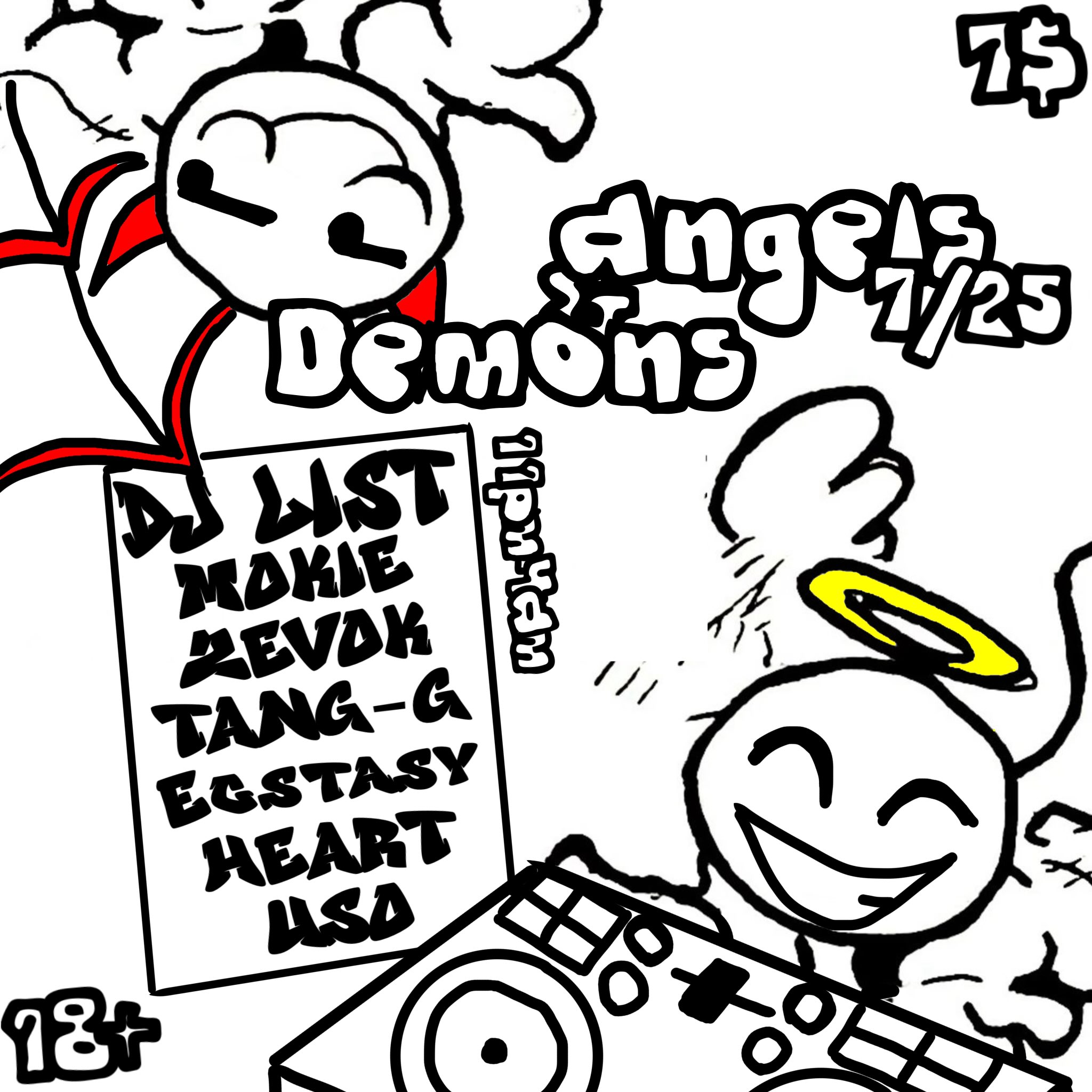 Angels VS Demons flyer