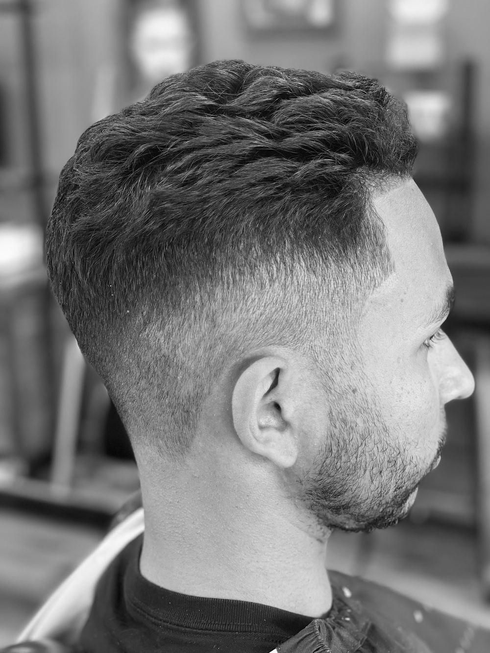 A textured crop with a clean fade